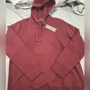 NWT- Men’s French Connection Hoodie Burgundy Size XL